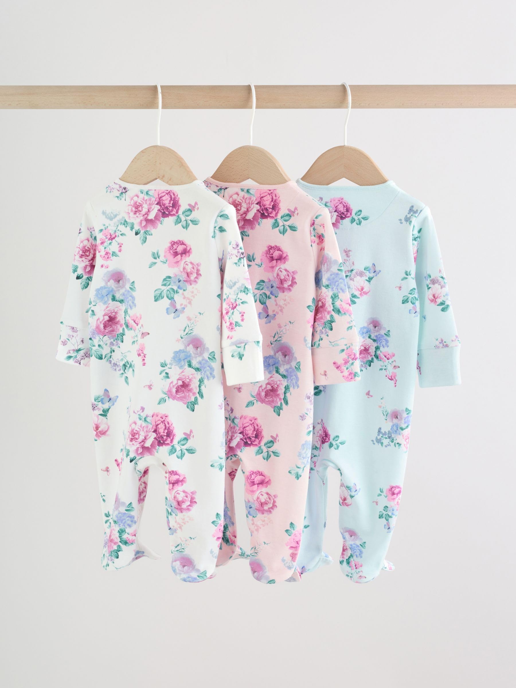 NEXT Bébé Fille Dors-Bien à Zip bidirectionnel bébé, Lot de 3