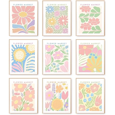 Spring Room Décor Canvas Prints: Bring Pastel Hues and Floral Charm to Your Home