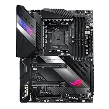 ASUS ROG Crosshair VIII Hero X570 ATX Motherboard with PCIe 4.0, Integrated 2.5 Gbps LAN, USB 3.2, SATA, M.2, Node and Aura Sync RGB Lighting