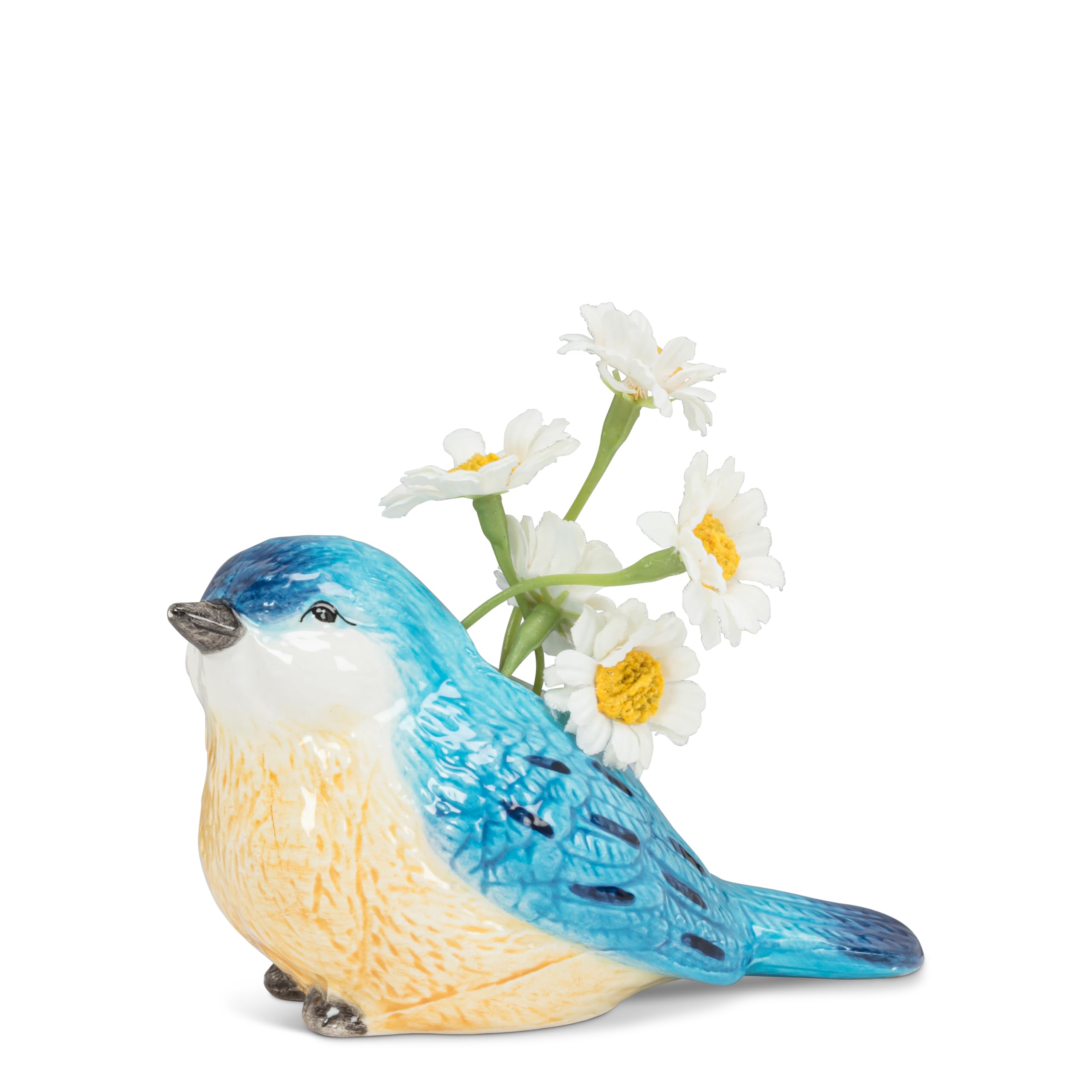 Abbott Collection Home Blue/White Abbott Collection Sitting Bird Bud Vase