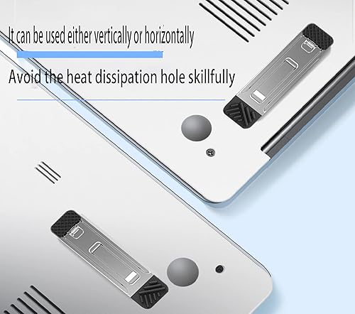 Miniatura 4 de Soporte invisible portátil para laptop, mini almohadilla de enfriamiento de aluminio, elevador de teclado, ergonómico con soporte para teclado de