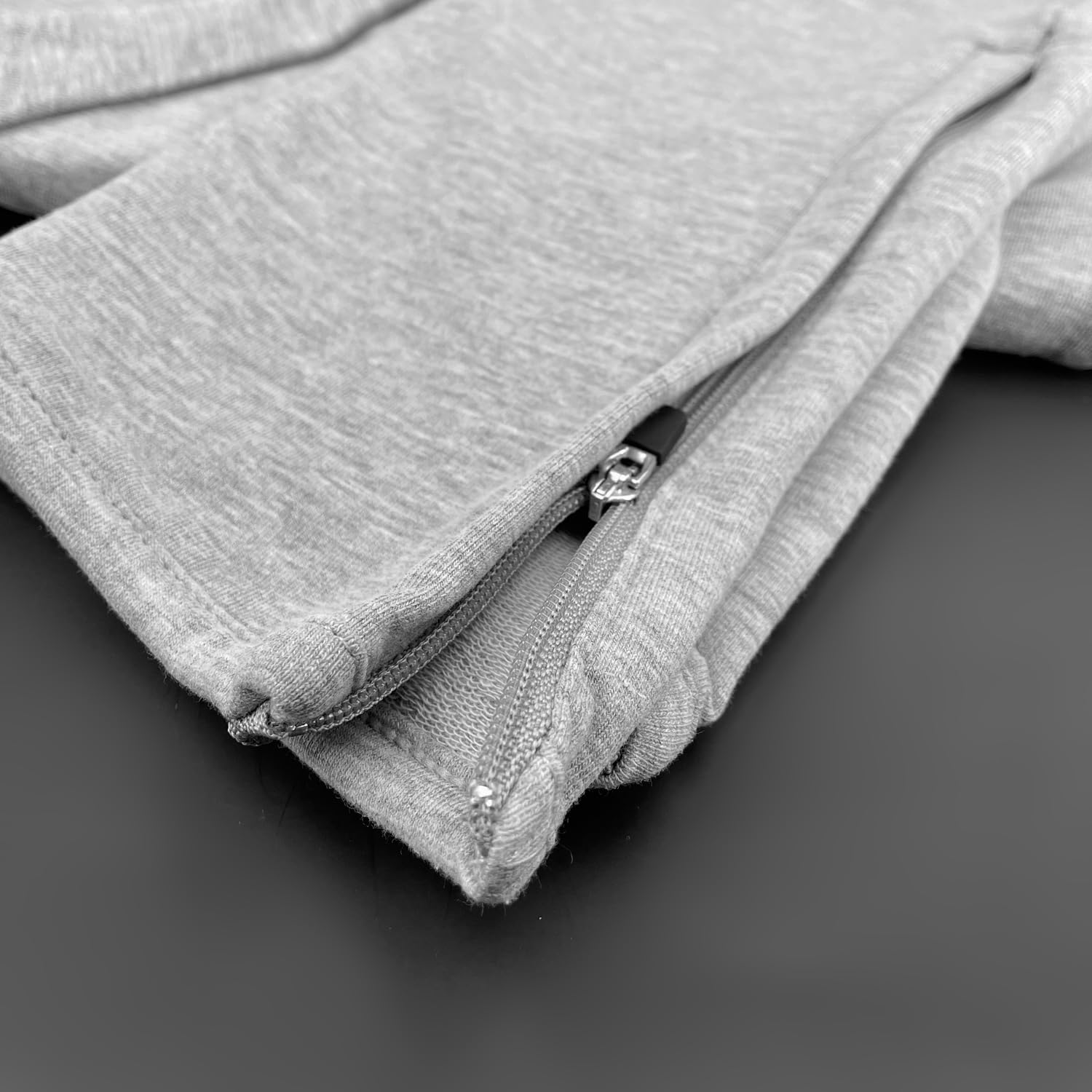 COOL Pants | szare spodnie do biegania na siłownię spodnie sportowe męskie długie z podwójną kieszenią, bawełniane spodnie treningowe, męskie spodnie fitness slim fit