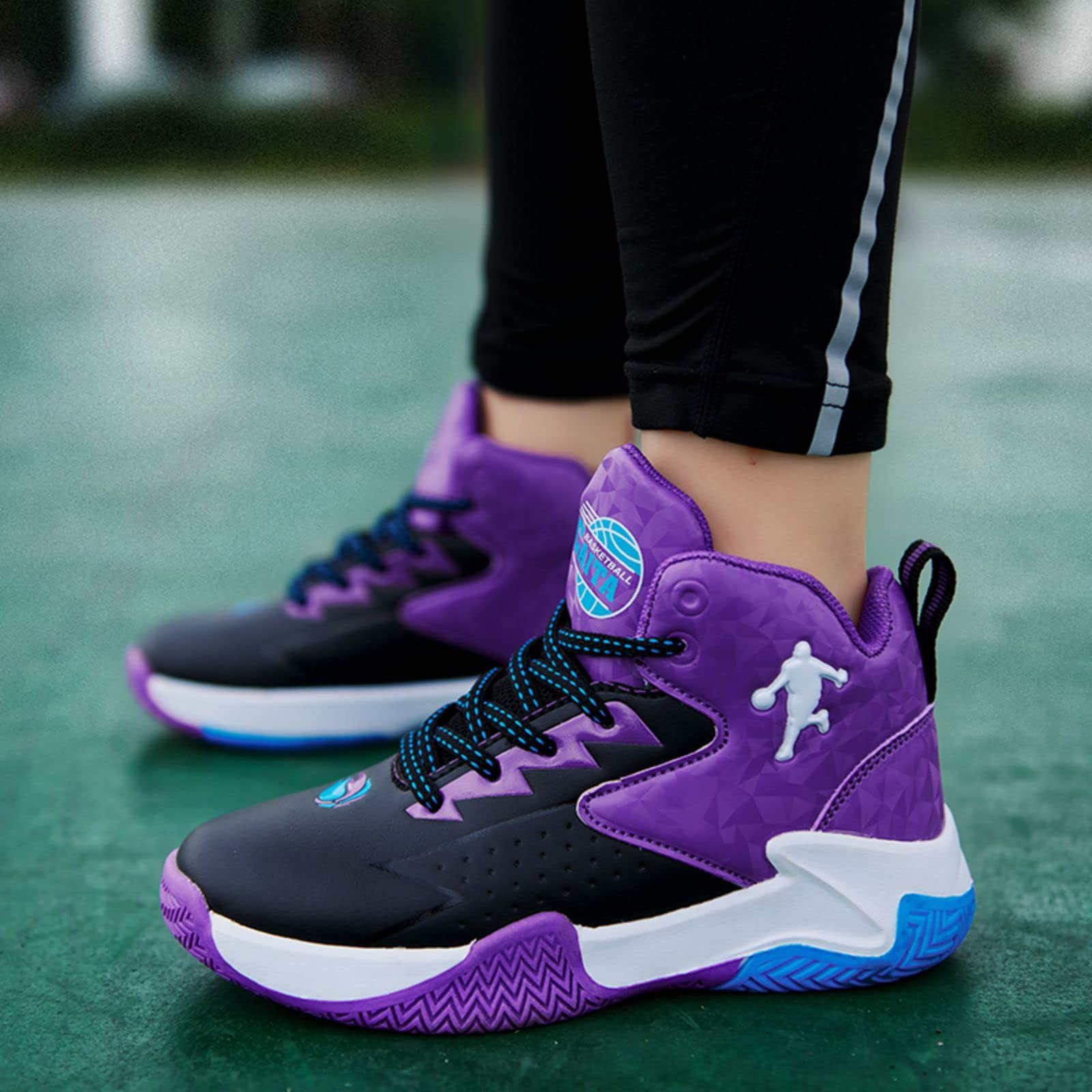 Chaussures de Basket - Ball pour Enfants légères et Confortables Sneakers Chaussures de Course