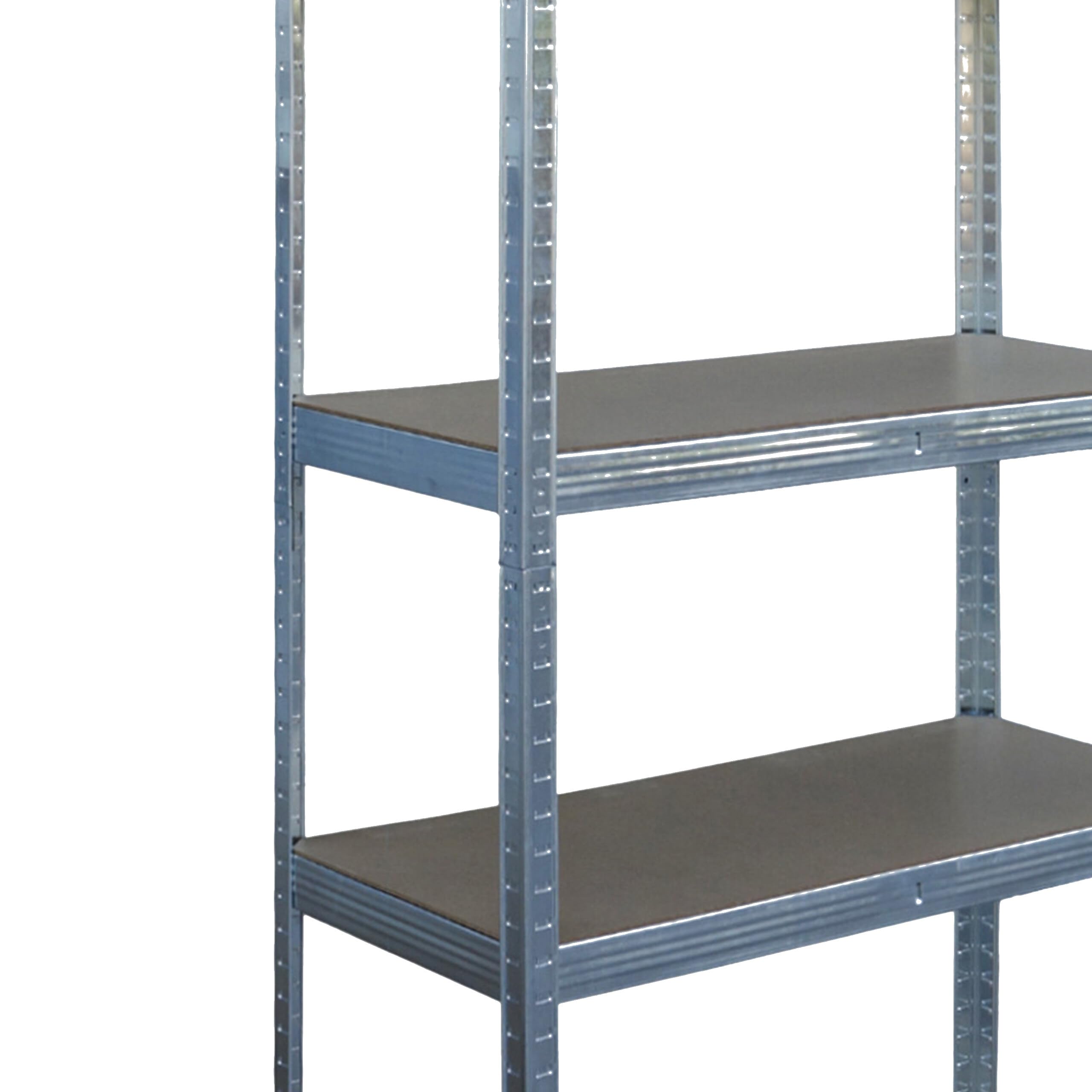 Relaxdays Scaffale portacarichi in Acciaio 5 Ripiani, 180x60x30 cm, Max 875 kg, Argento, Cantina/Garage