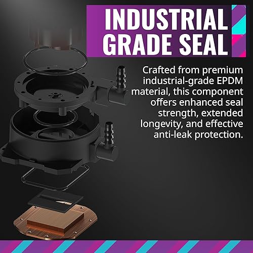 Miniatura 8 de Cooler Master MasterLiquid ML240L RGB V2 enfriador líquido de CPU AIO de bucle cerrado radiador 240 SickleFlow 120mm iluminación RGB bomba de cámara