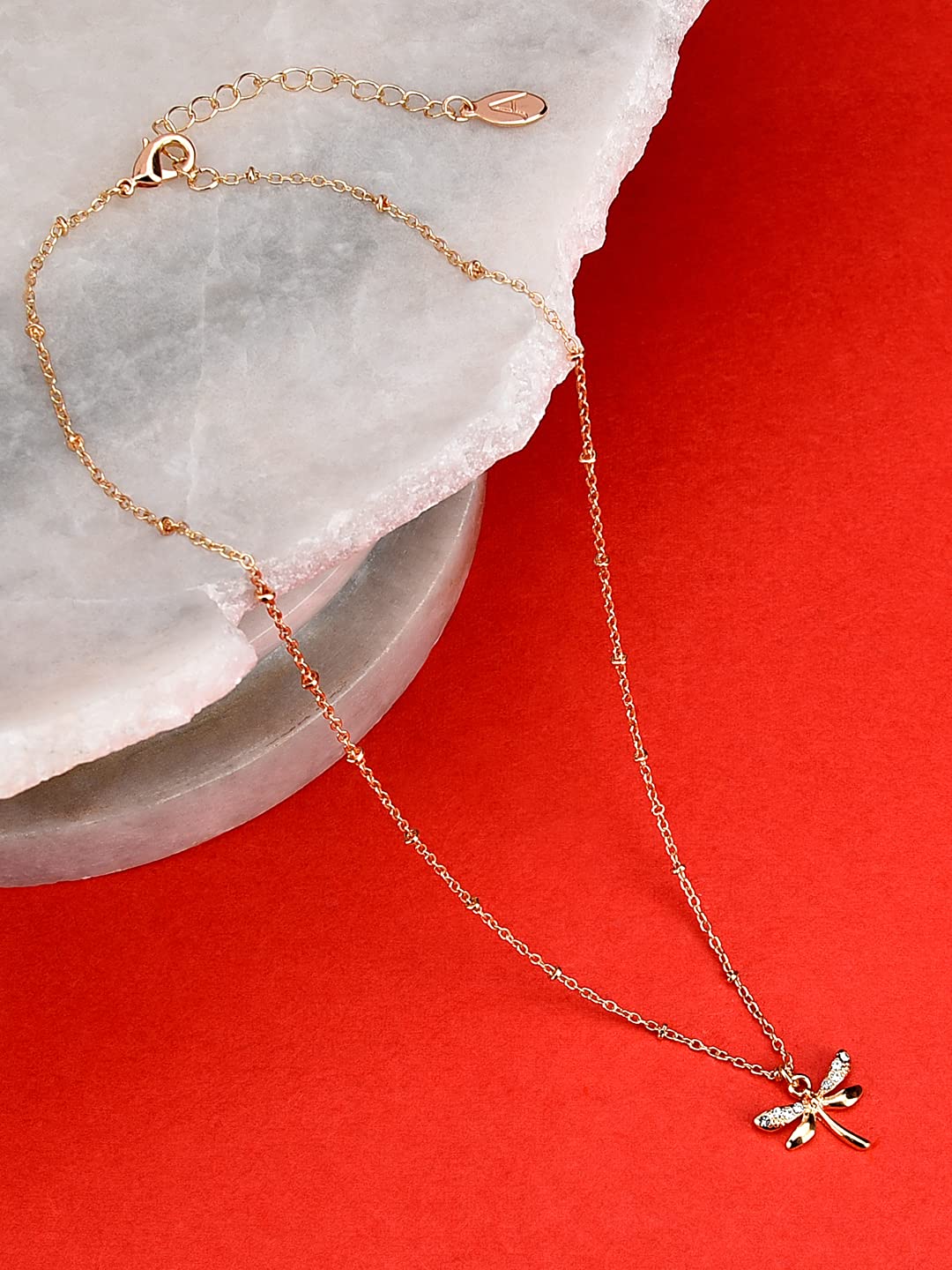 London Sparkle Dragonfly Pendant Necklace