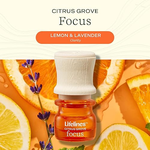 Miniatura 4 de Lifelines Paquete de 2 piedras táctiles de puesta a tierra con aroma y juego de aceites esenciales, difusores de aceite esencial portátiles con