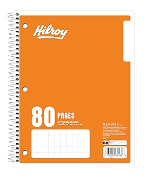 Hilroy 1-Subject Coil Notebook, 8
