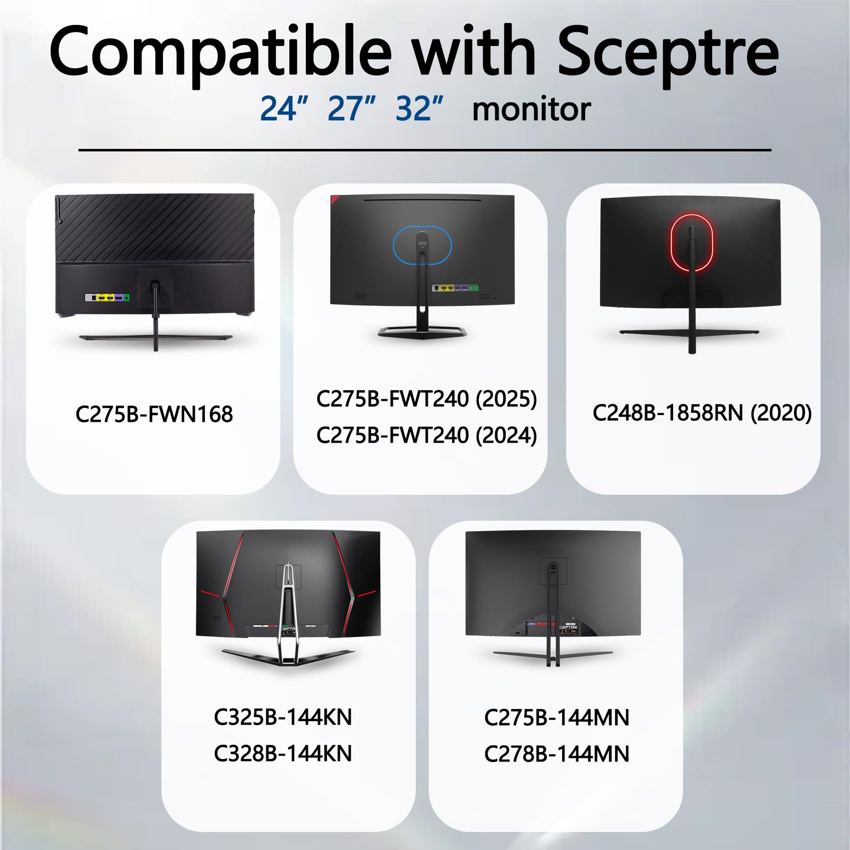 Amazon.co.jp: C328B-144KN VESAマウントアダプター Sceptre 61cm 27