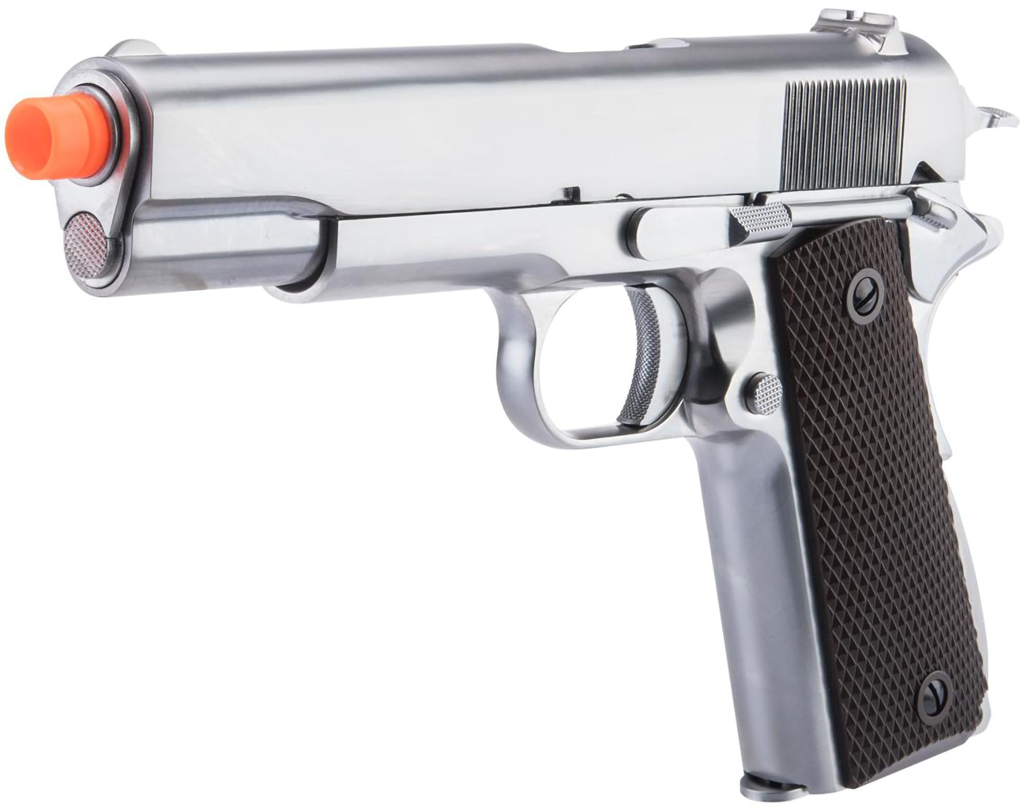 Evike Airsoft - WE-Tech Latest Gen2 Metal 1911-Style GI Full Size Airsoft GBB Pistol