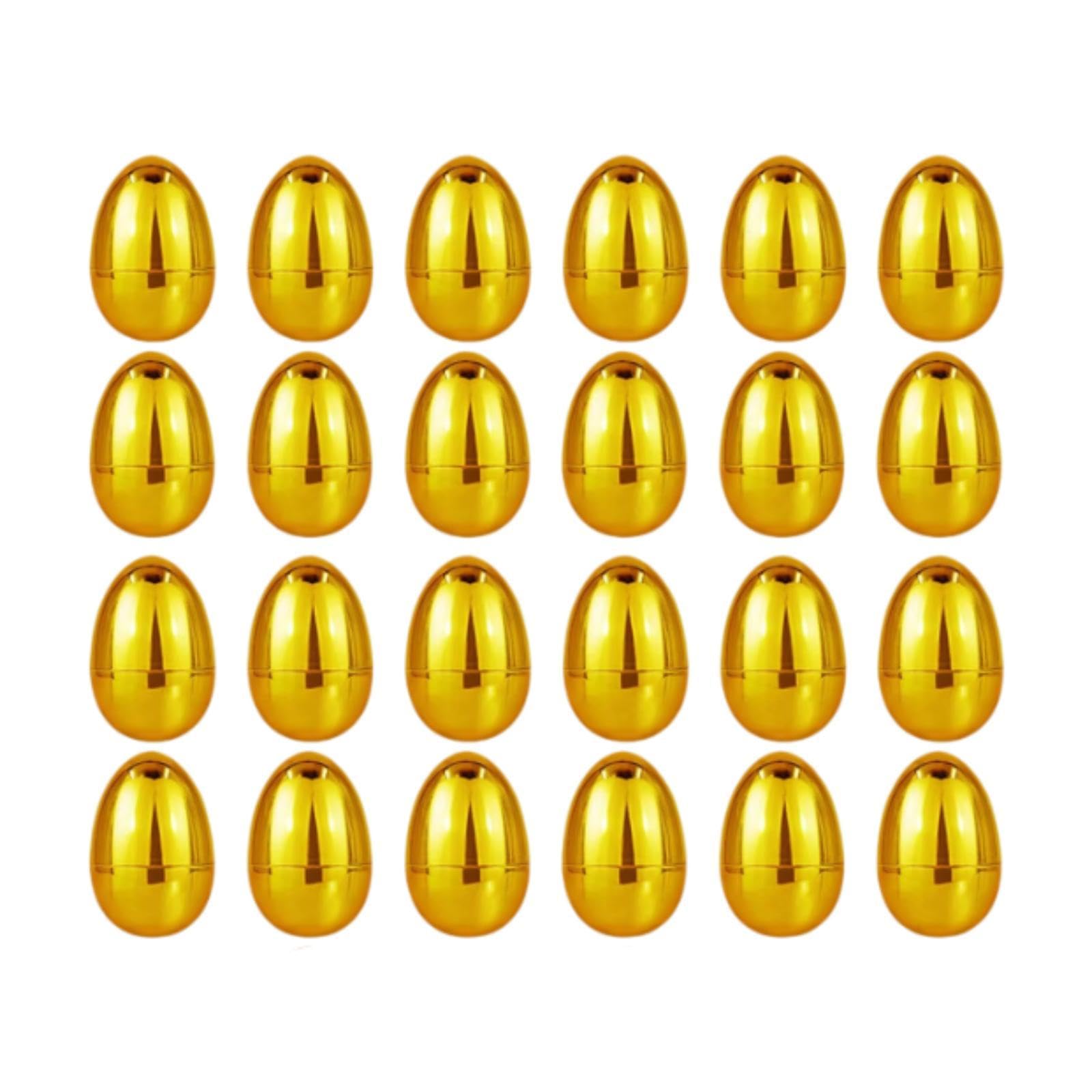 Golden Easter Eggs Games for Celebrations Easter Egg Hunt Company Activities 24pcs Home & Garden | Greeting Cards & Party Supply | Party Supplies | Favors & Party Bag Fillers