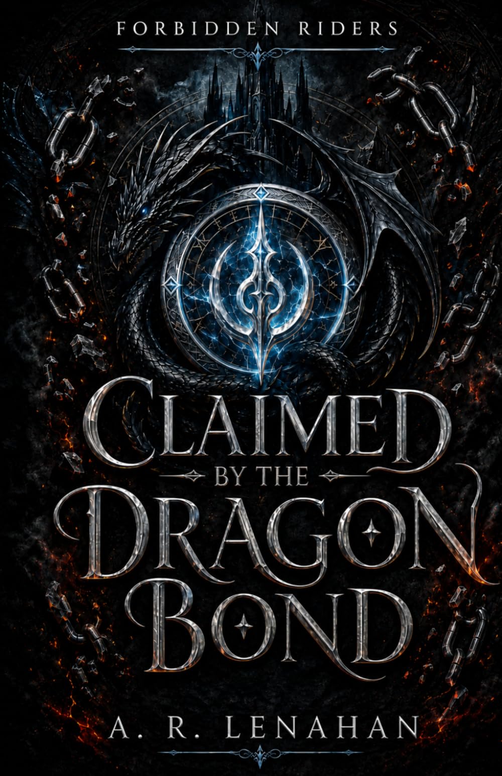 Claimed by the Dragon Bond: A Dark Dragon Rider Romance (Forbidden Riders)