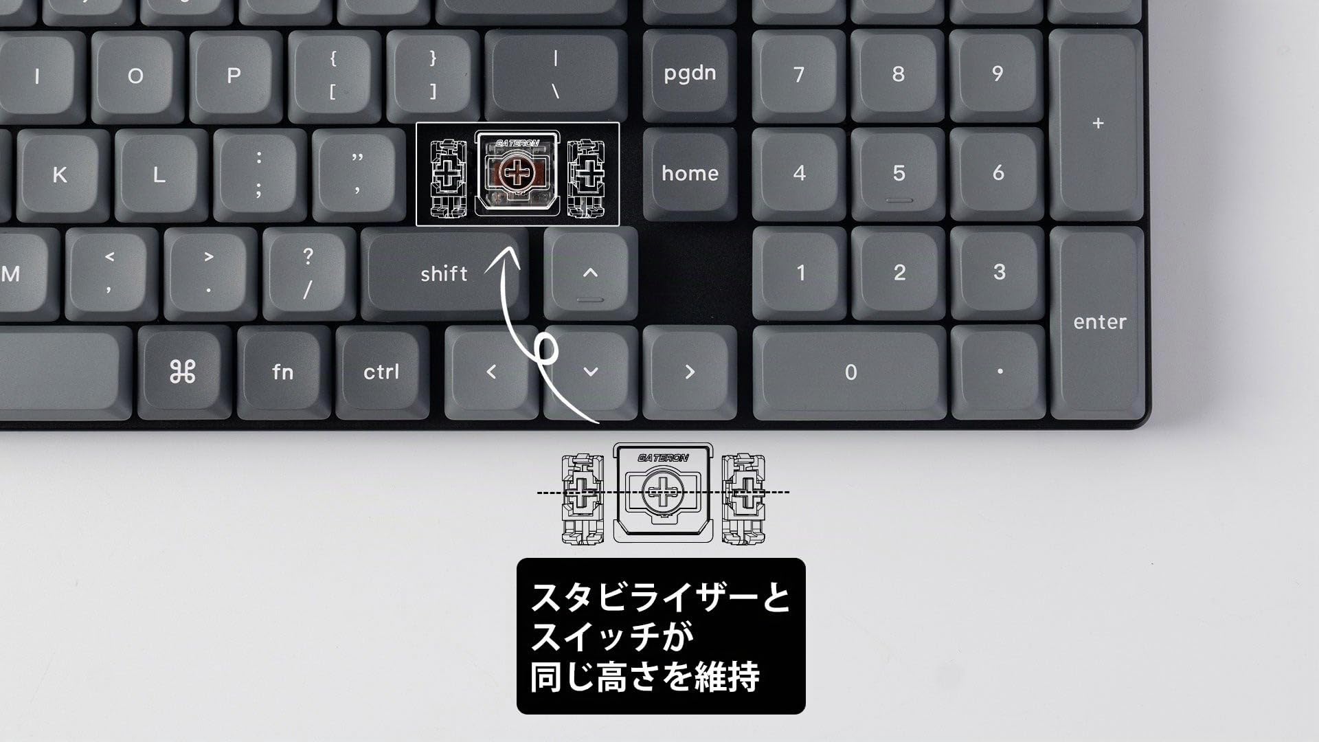 Keychron K17 MAX Tastiera meccanica wireless, 2,4 GHz/Bluetooth/USB-C, LED Bianco, QMK/VIA, Macro programmabili, PBT Keycaps, Per Mac Windows, Gateron Red Switch