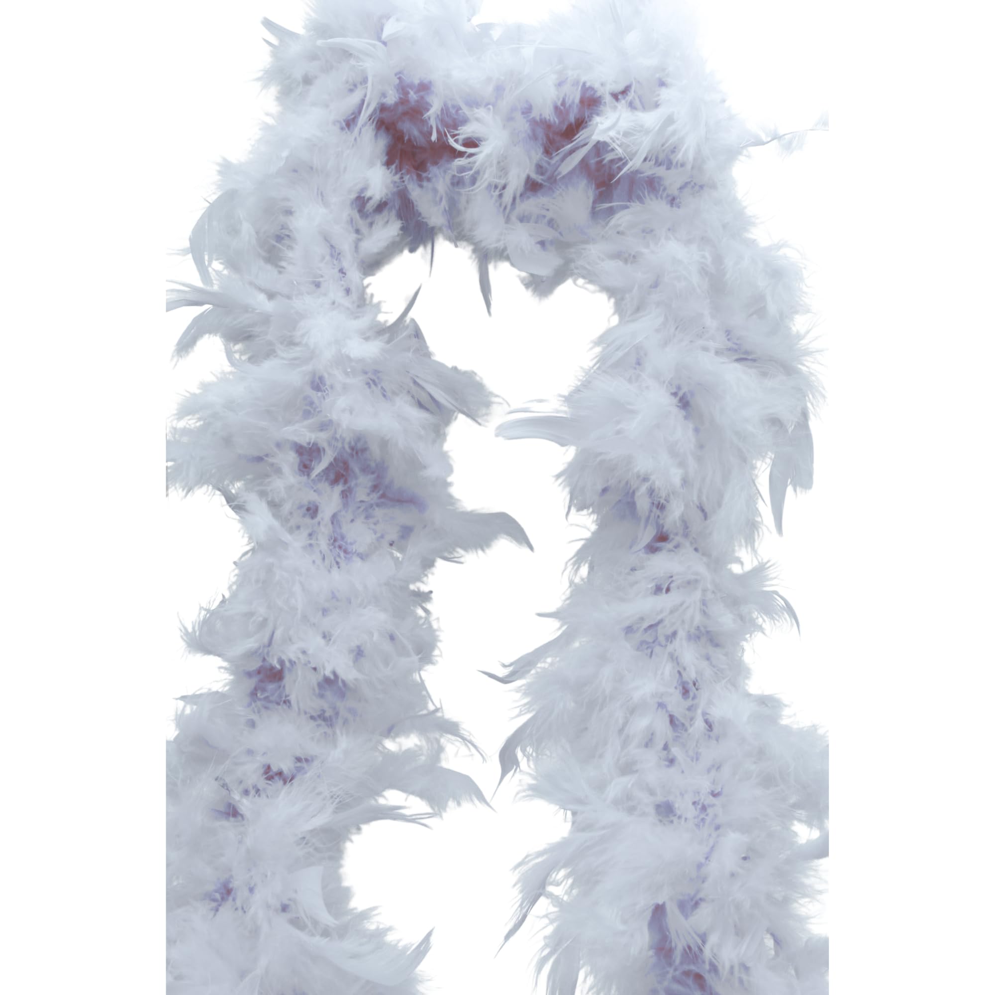 UV FLOOR - Boa En Plumes Fluo - Qualité Premium - Accessoire Fluorescent - Fête - Déguisement - 1m80 - Blanc Fluo