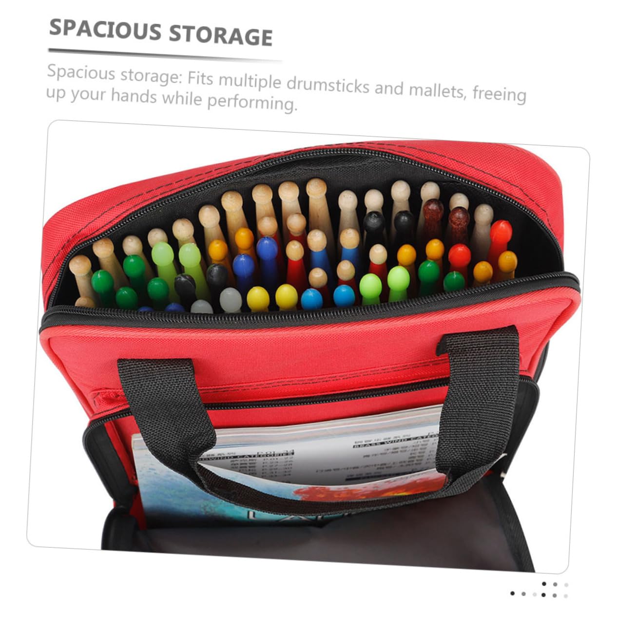 TOYANDONA Per Bacchette Batteria Oxford Bacchette e Mallets Organizer Musicisti Per Pratiche e Concerti