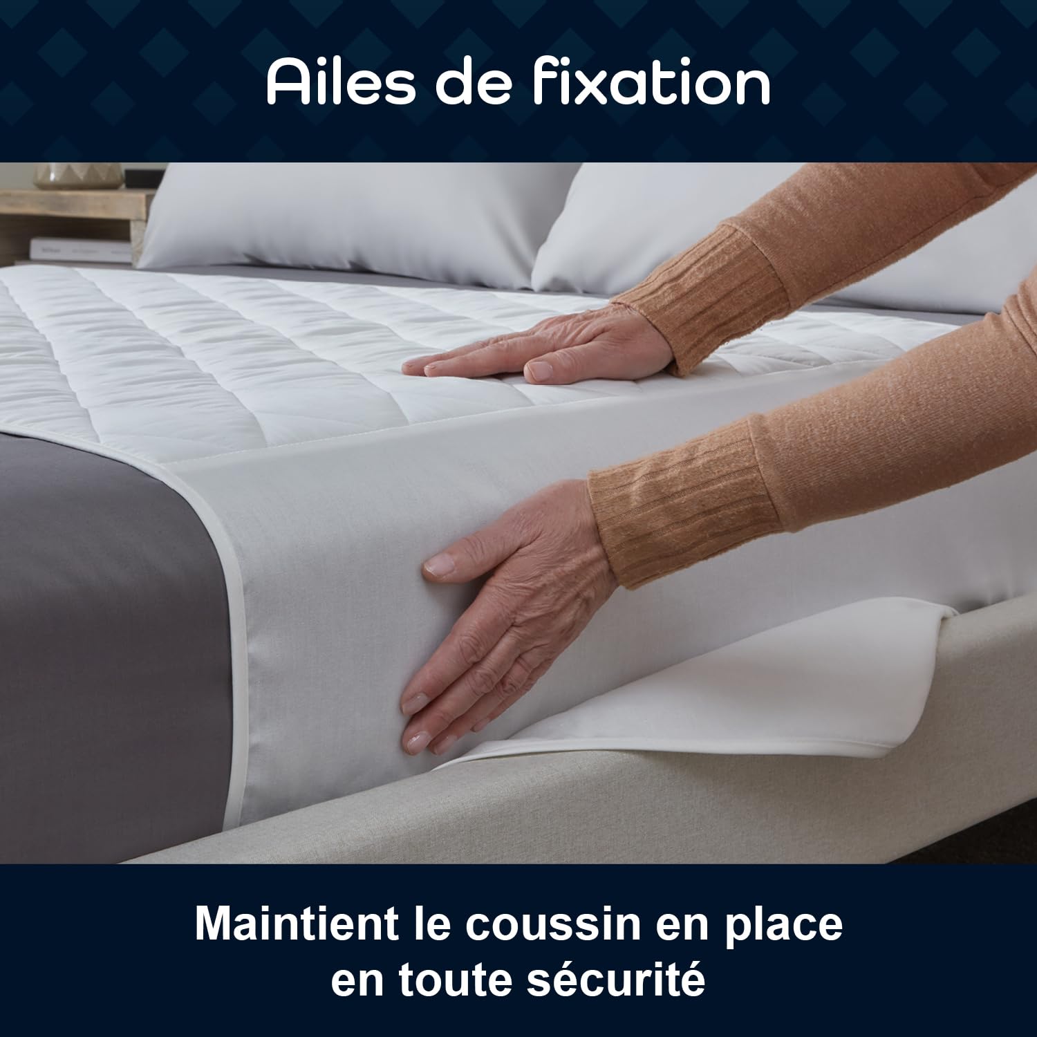 GuardedSleep Protège Matelas Imperméable à l'eau avec Bordures (Paquet de 2)|Drap de lit Lavable de qualité supérieure pour Adultes ou Enfants souffrant d'incontinence|Tapis de lit réutilisable|Blanc