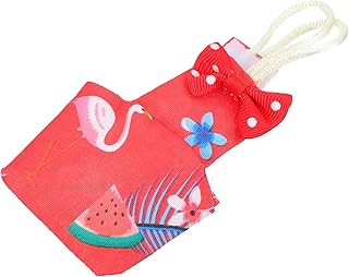 Balacoo Pet Chicken Diaper Adjustable Chicken Diaper Washable Pet Diaper Fashionable Duck Diaper with Bow Tie for Poultry Goose Duck Hen Chicken Red M