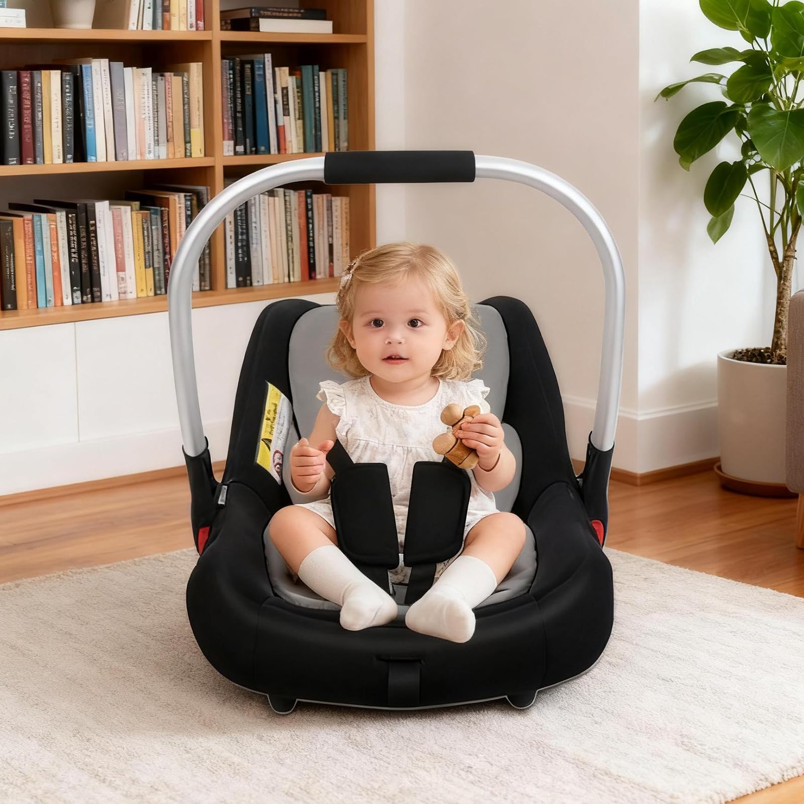 Riduttore universale per ovetto, nserto Neonato Rete 3D Peluche, Riduttore Ovetto, Anti-Sudorazione Poggiatesta Corpo, Ovetti Passeggini Seggioloni Viaggio (Grigio)