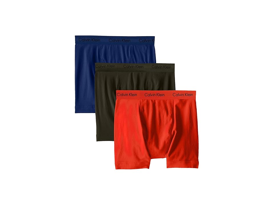 

Calvin Klein Underwear Cotton Stretch Boxer Brief 3-Pack NU2666 (Forest Night/Dark Night/Spicy Orange) Men's Underwear