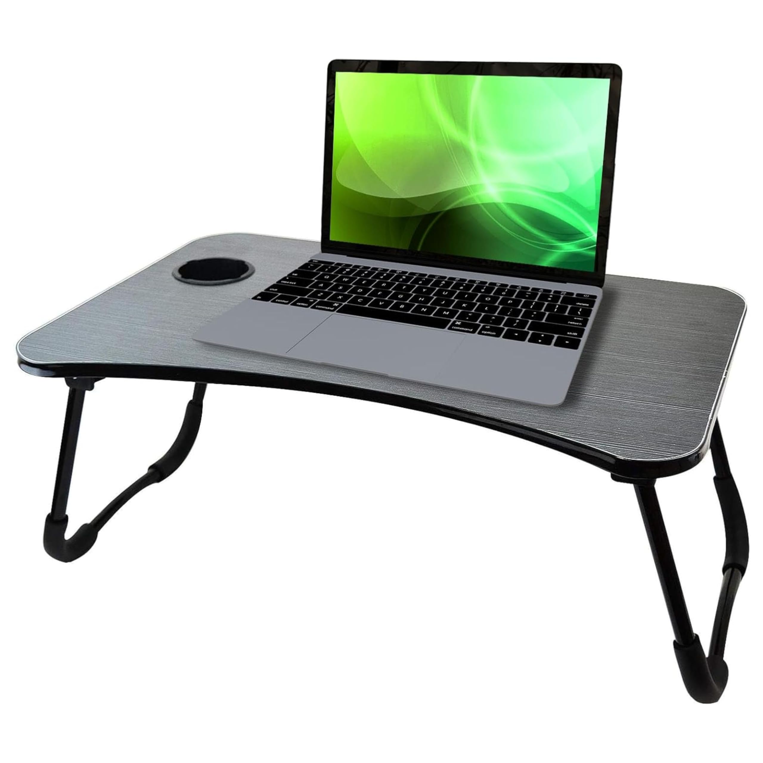 AAMEN Versatile Laptop Desk - Laptop Table Tray with Folding Laptop Table, Tablet Stand, Cup Holder