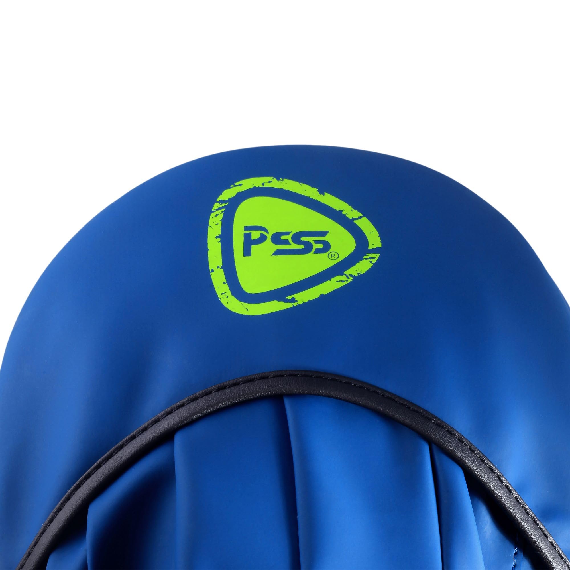 PSS Pattes d’Ours G2X Bouclier De Frappe Cible Pao Boxe Cuir Incurvé Noir Bleu Muay Thaï