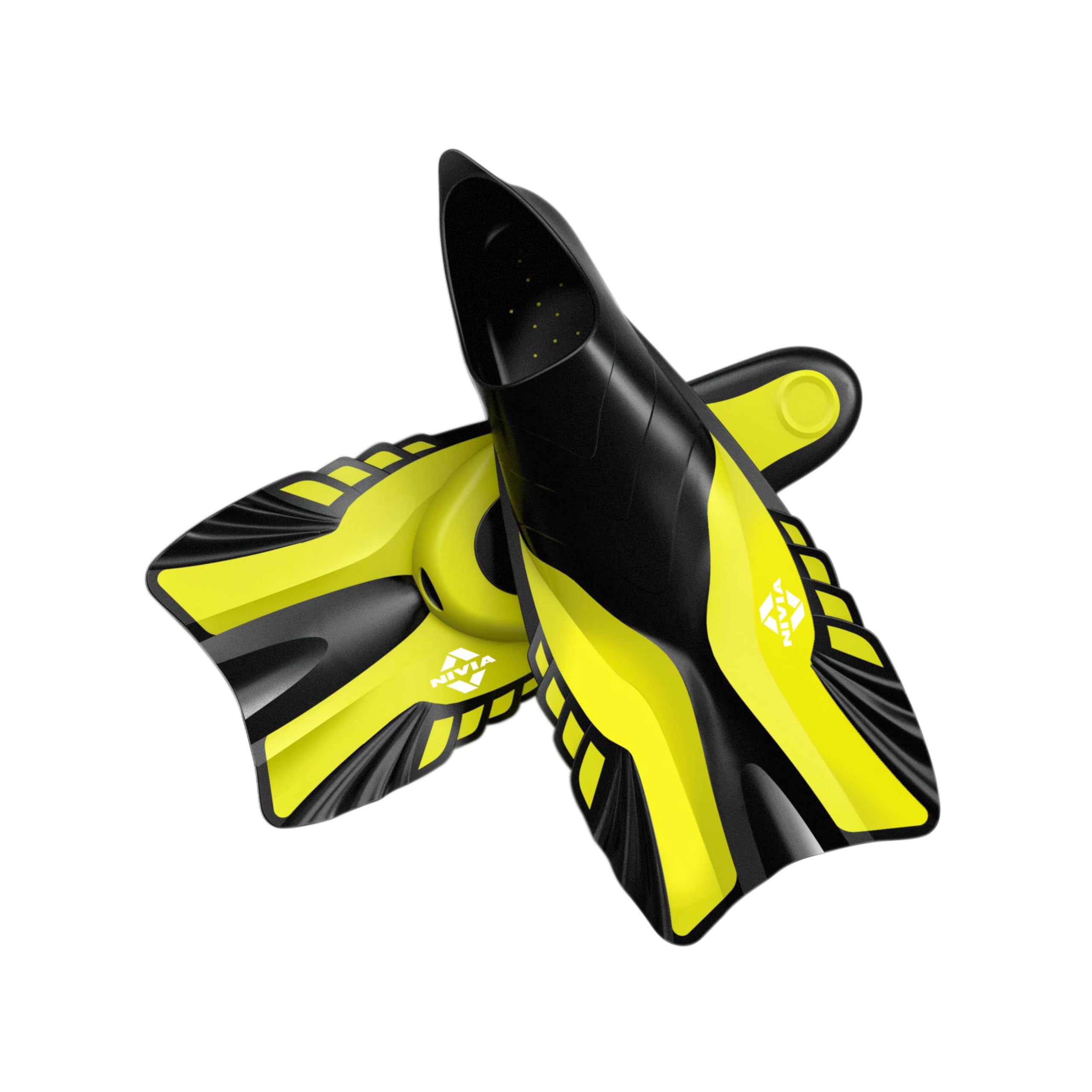 Nivia Finz Trainer, Adjustable Swimming Fins, Swim Training Fins for Snorkeling Diving, for Adults (Size - Medium, Yellow)