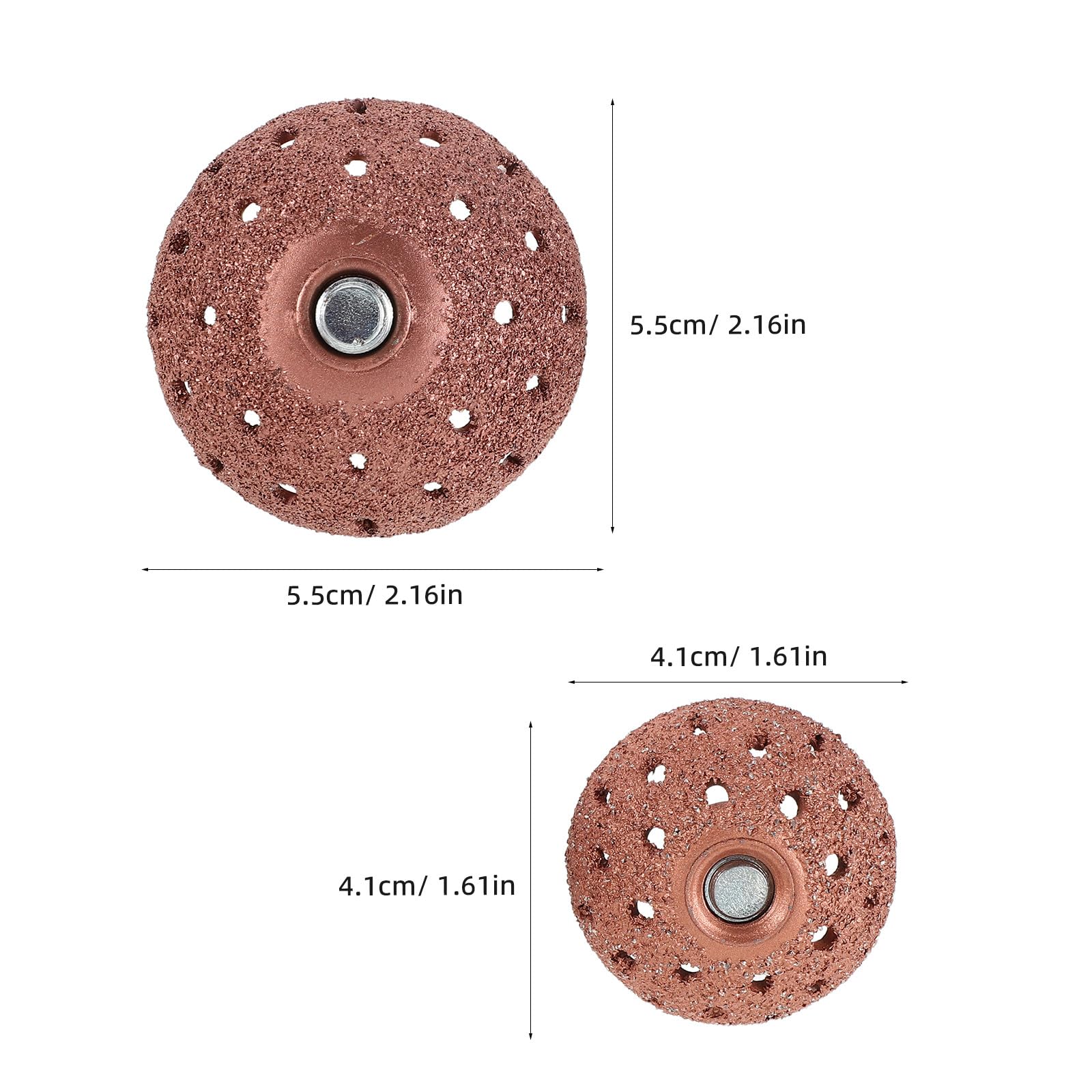Mola per Lucidatura Pneumatici 2 Pezzi in Lega di Tungsteno 42Mm 55Mm per Smerigliatrice Pneumatica Utensile per Riparazione Veicoli Officina Professionale Alta Resistenza