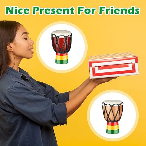 Miniatura 7 de 5 collares de instrumento Djembe con mini colgante de tambor africano de madera clásica de mano Congo joyería collar de percusión para adolescentes,