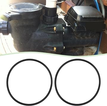 2Pcs Strainer Cover Rubber O-Ring Replacement Compatible with Hayward TriStar Compatible with EcoStar SPX3200S Pool Pump Black