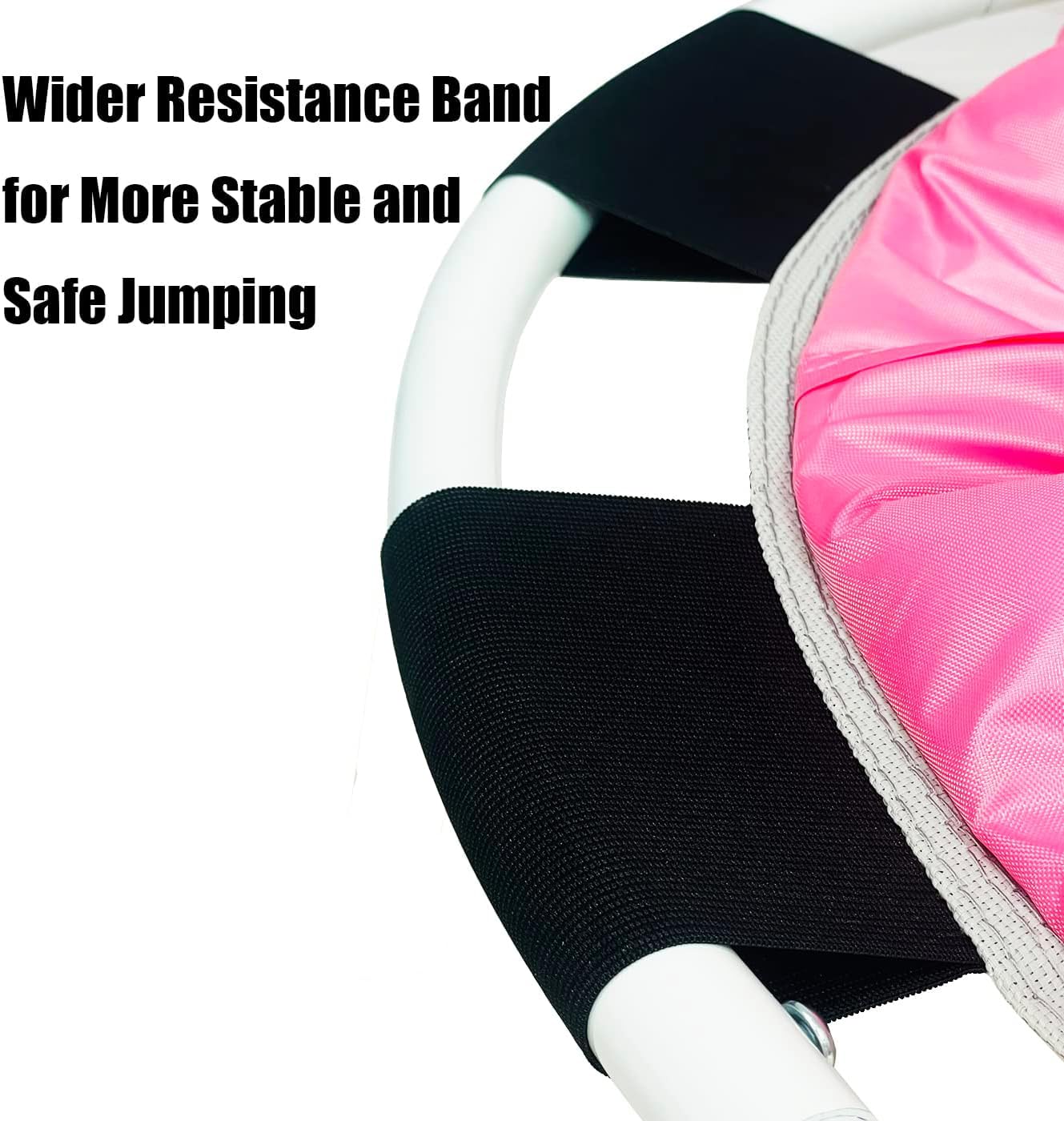 Mini trampoline d'intérieur et d'extérieur, trampoline pour enfants avec poignées, convient comme cadeau d'anniversaire ou cadeau festif pour garçons et filles, rose