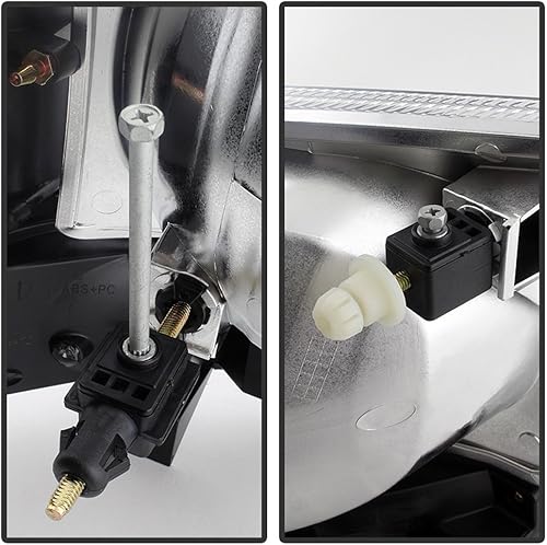 Miniatura 5 de ACANII - Para faros delanteros negros 1999-2004 Ford F250 F350 Superduty + luces LED SMD de señal de parachoques para conductor + lado del pasajero