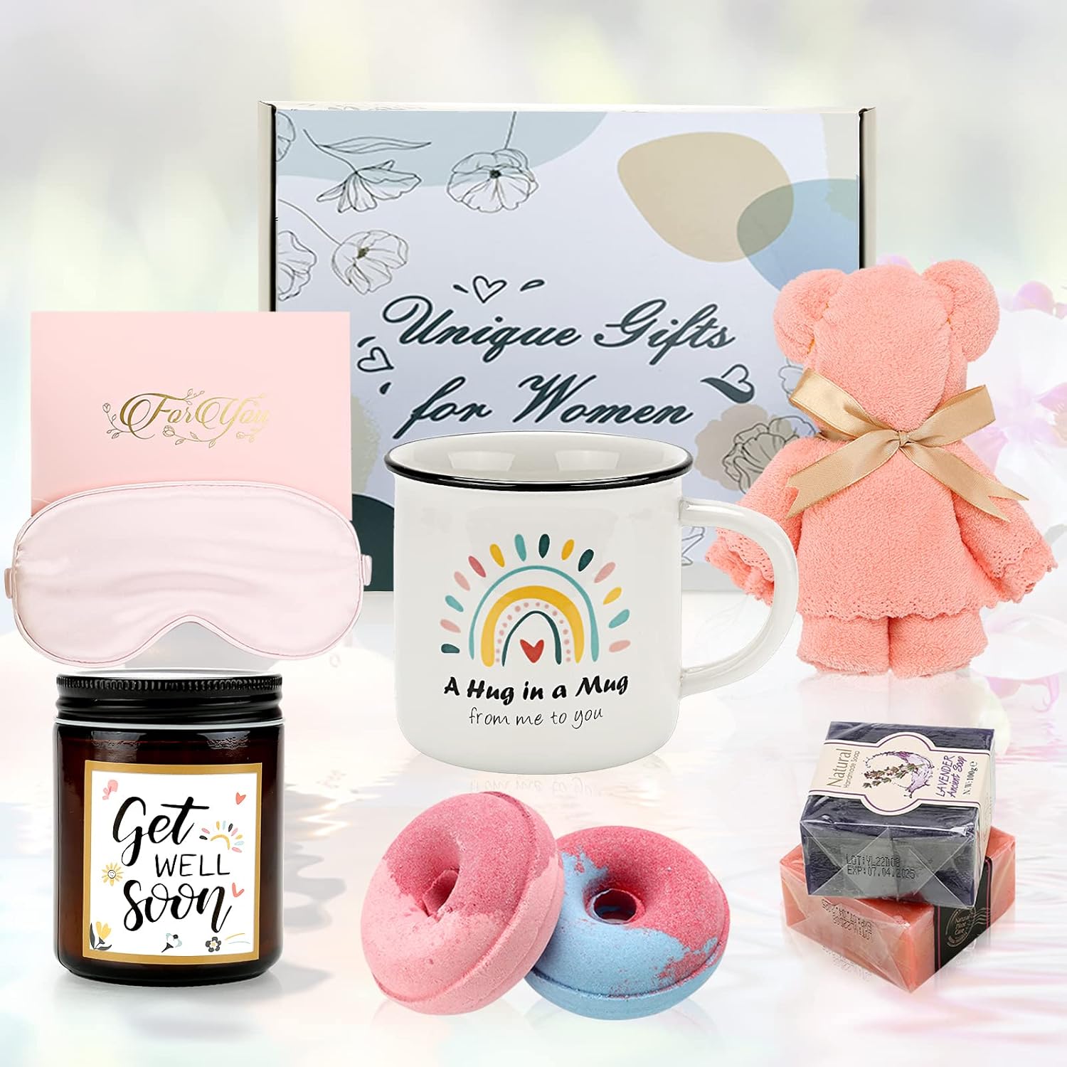 Get Well Soon Gifts Basket for Women Feel Better Gift Box for Women