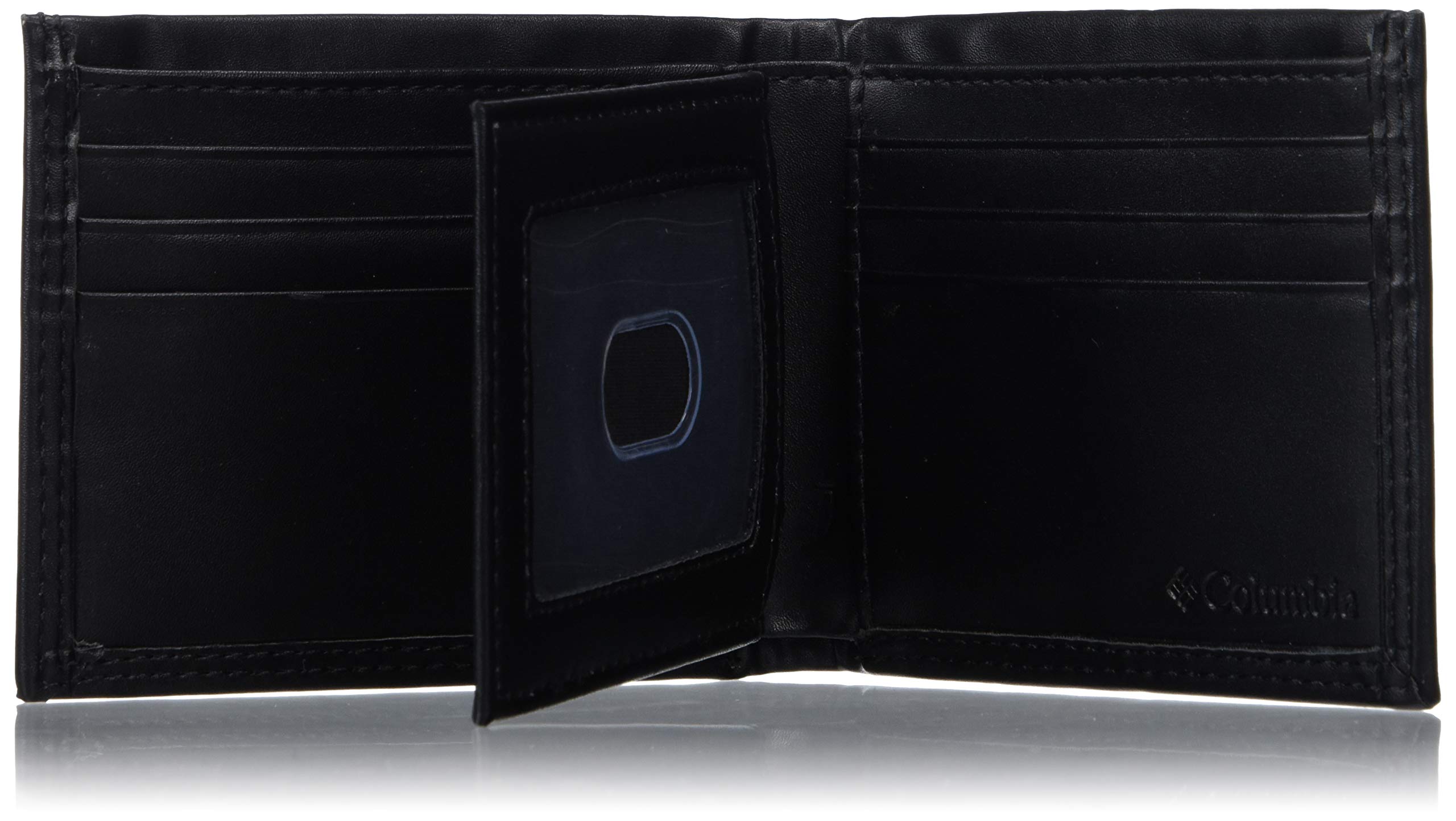 Columbia Męski portfel slim fold o dużej pojemności, Elegancki czarny, Rozmiar uniwersalny