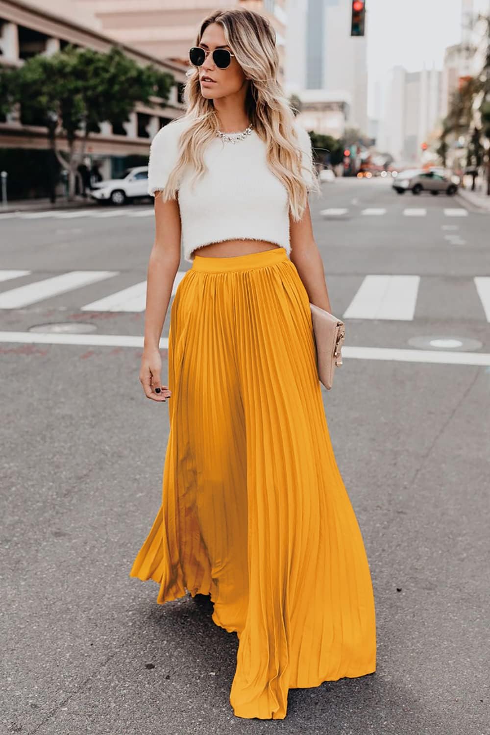 Yellow Skirt Chiffon Maxi Skirt 50 Yellow Long Chiffon Skirt