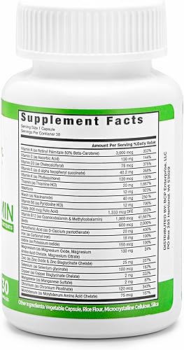 Miniatura 2 de BariSlim Cápsula multivitamínica bariátrica Once Daily - 18 mg de hierro - Vitamina bariátrica y suplemento para cirugía post bariátrica incluyendo