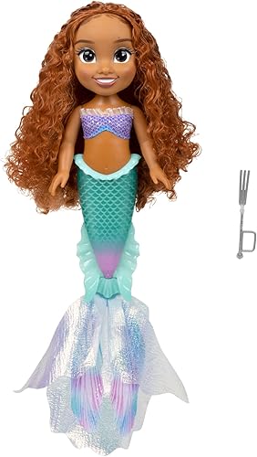 The Little Mermaid Disney Little Mermaid Movie - Stunning 15" Ariel Doll with Pearlised Iridescent Tail and Sparkling Fabric Fins