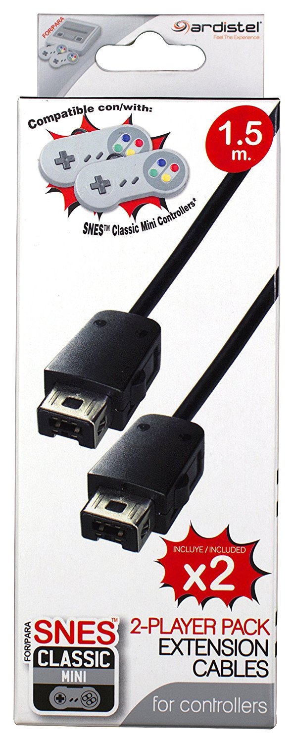 Ardistel - Pack de 2 Cables 1.5m (Nintendo Super Nes)