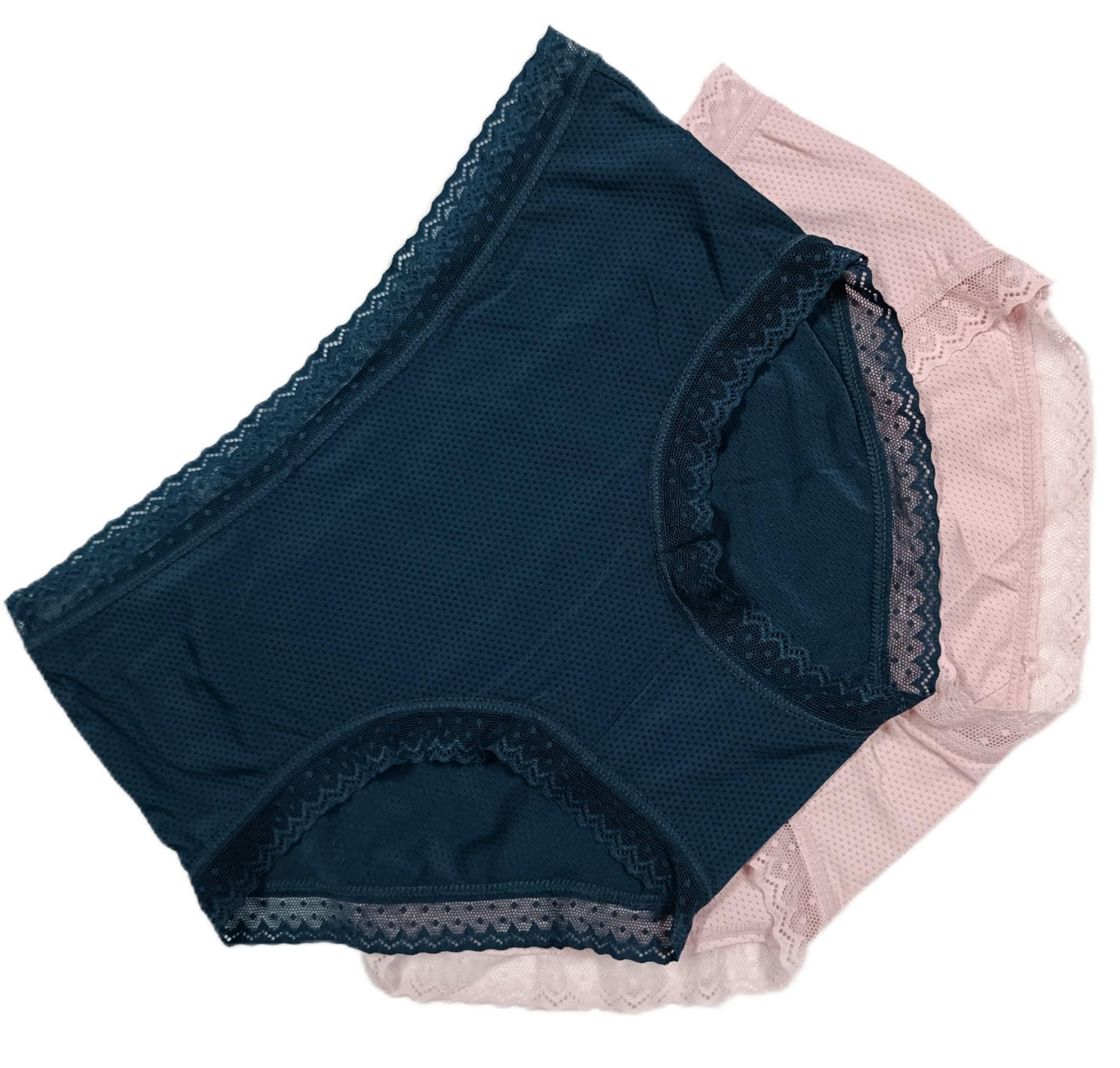 Women's Floral Lace Panties Bikini Style Underwear Panties | Panty for Ladies (Pack of 3) (in, Alpha, M, Regular, Multi Color)-image-43