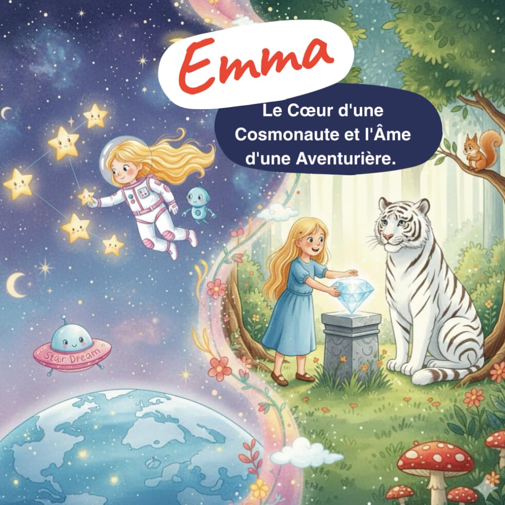 Emma : Le Cœur d'une Cosmonaute et l'Âme d'une Aventurière: L’émerveillement d’une petite héroïne entre Terre et Cosmos