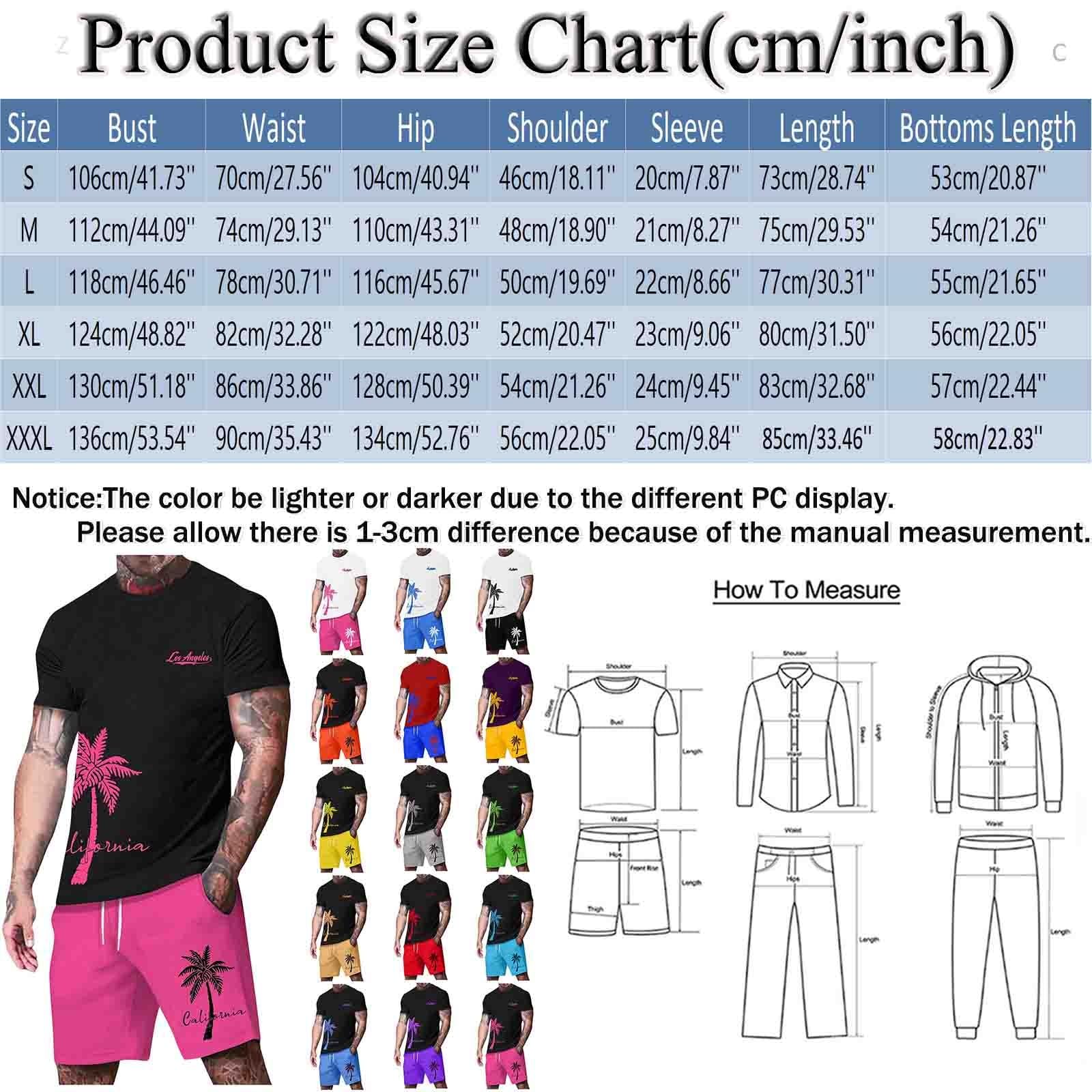 Generisch Ensemble 2 pièces T-shirt à manches courtes et short pour homme avec imprimé sexy boutonné et pantalon quart