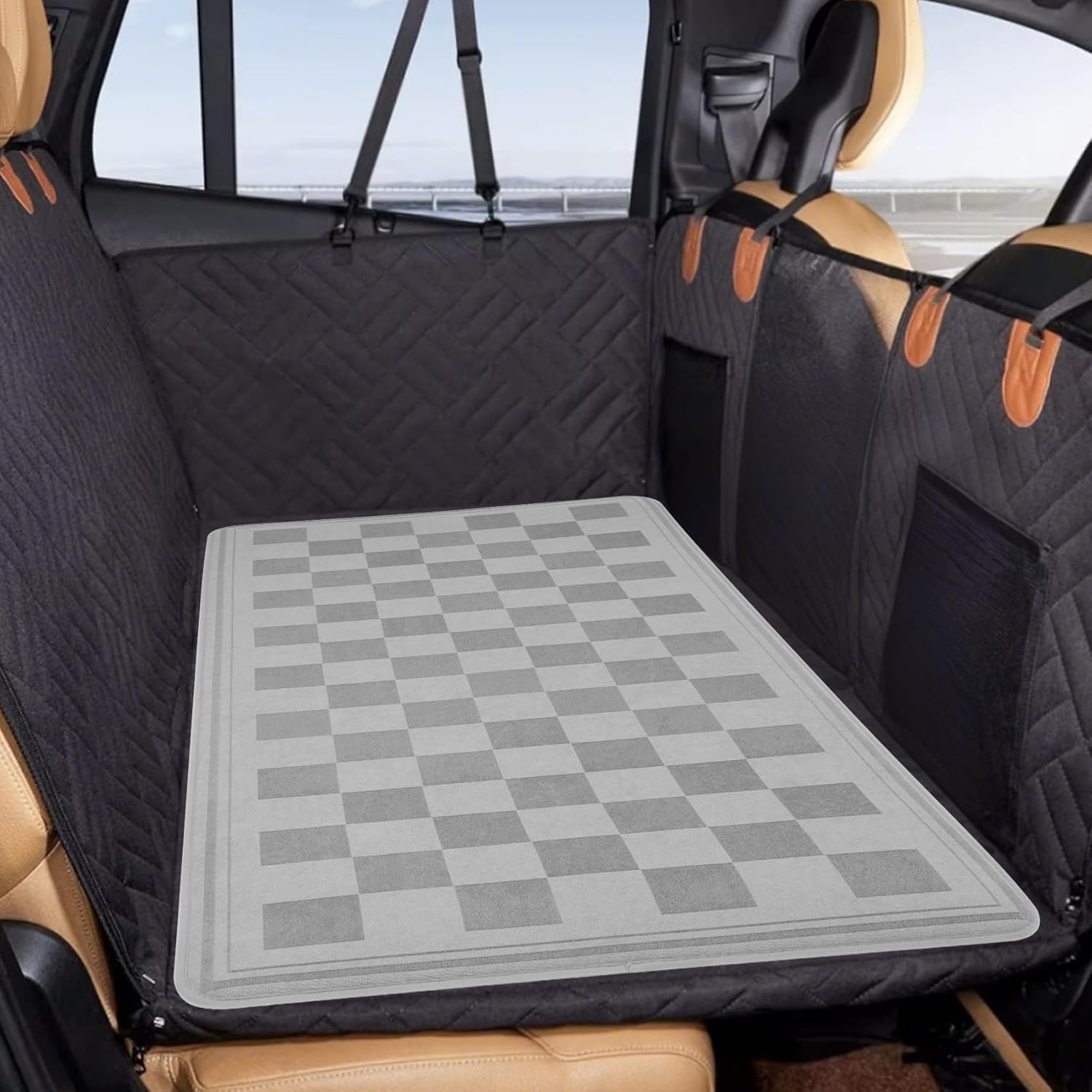 Colchoneta para Perro Coche Grande 137cm Base Antideslizante