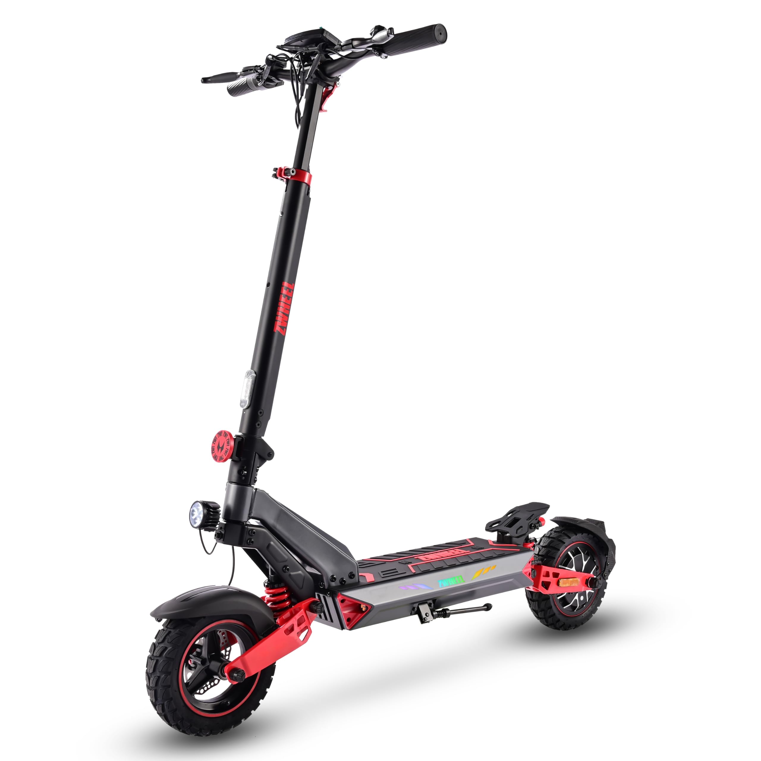 D3 Patinete Eléctrico Adulto Todo Terreno, Patinete con Batería 48V 15Ah de Gran Autonomía, Neumáticos de Vacío 10 Pulgadas, Doble Suspensión de Resorte & Frenos de Disco Fiable