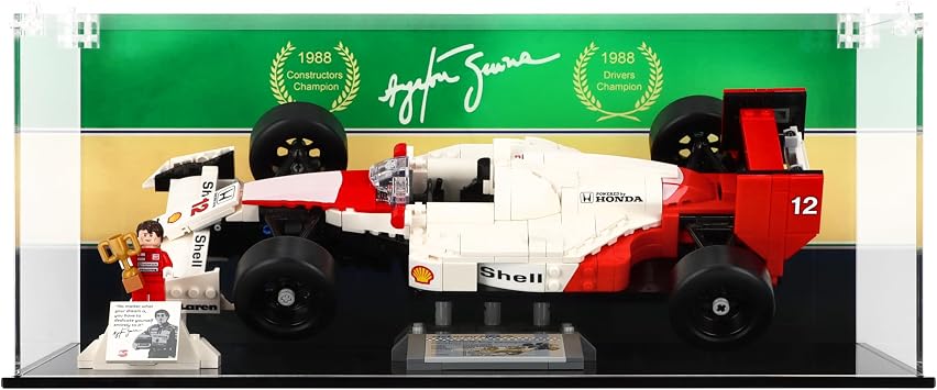 Display Case for Lego 10330 McLaren MP4/4 & Ayrton Senna