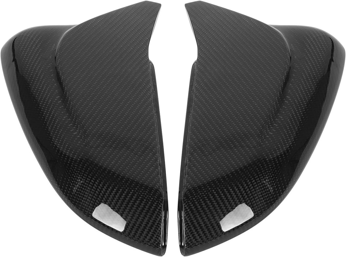 Brilluxa Mirror Cover, Side View Housing, Rearview Mirror Shell, Compatible with 10th FC FK 2016-2021, Carbon Fiber Mirror Cap, Stick On Mirror Replacement Cover
