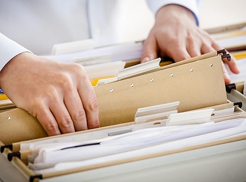 Miniatura 4 de Iconikal Juego de guía de archivos alfabéticos 5 pestañas a través Manila tamaño carta