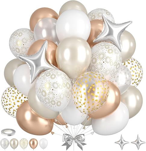 Miniatura 16 de Globos Azul Polvoriento y Rosa, 50 piezas Globos Retro Rosa y Azul, Globo de Oro Rosa Metálico Claro para Niña Niño Fiesta de Cumpleaños Boho Baby