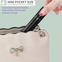 Vista 4 de Botella atomizadora de perfume (0.2 fl oz), mini atomizador de perfume portátil recargable para viajes, bomba a prueba de fugas, atomizador