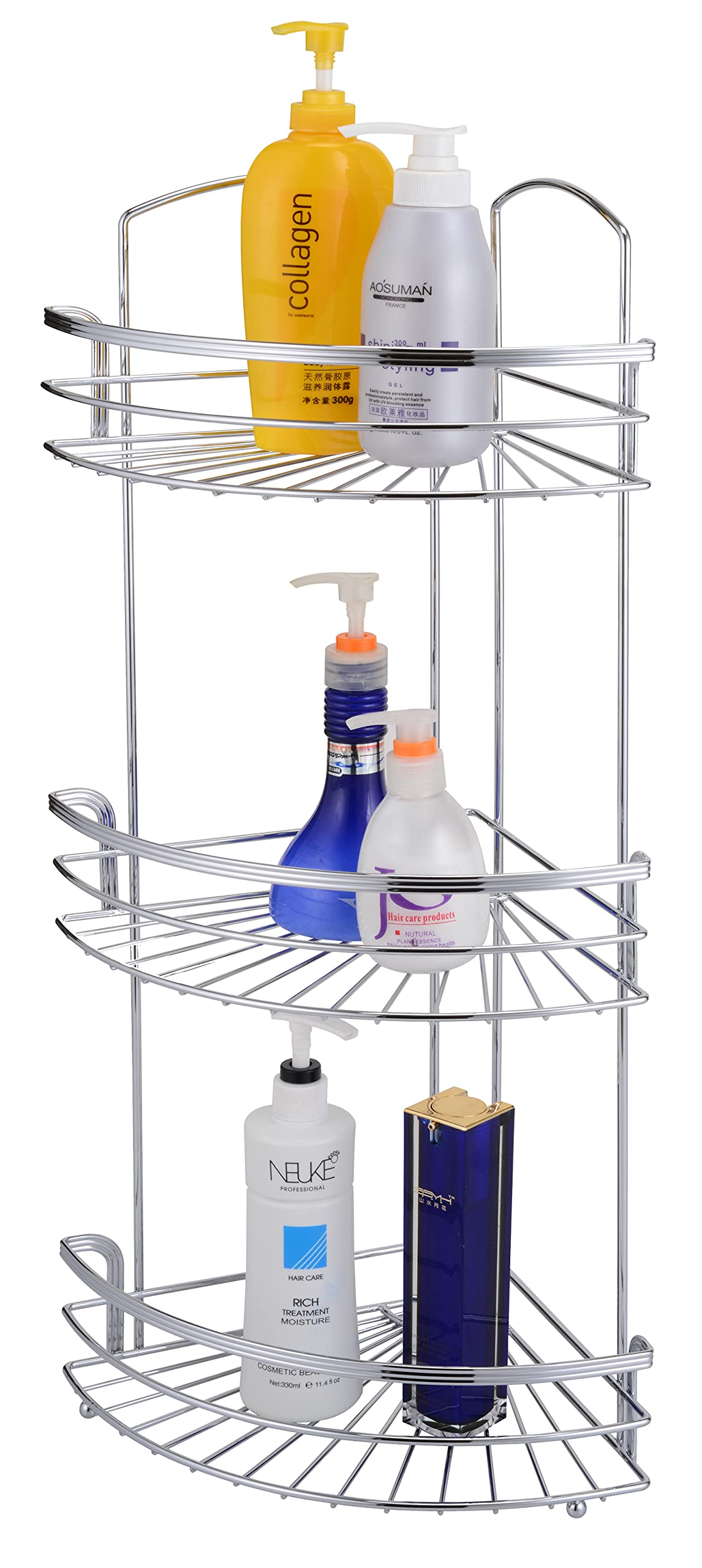 UNIWARE Heavy Duty Shower Caddy Anti-Rust 25 Inch 3 Layer