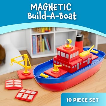 POPULAR PLAYTHINGS Magnetic Build-a-Boat Bath Toy