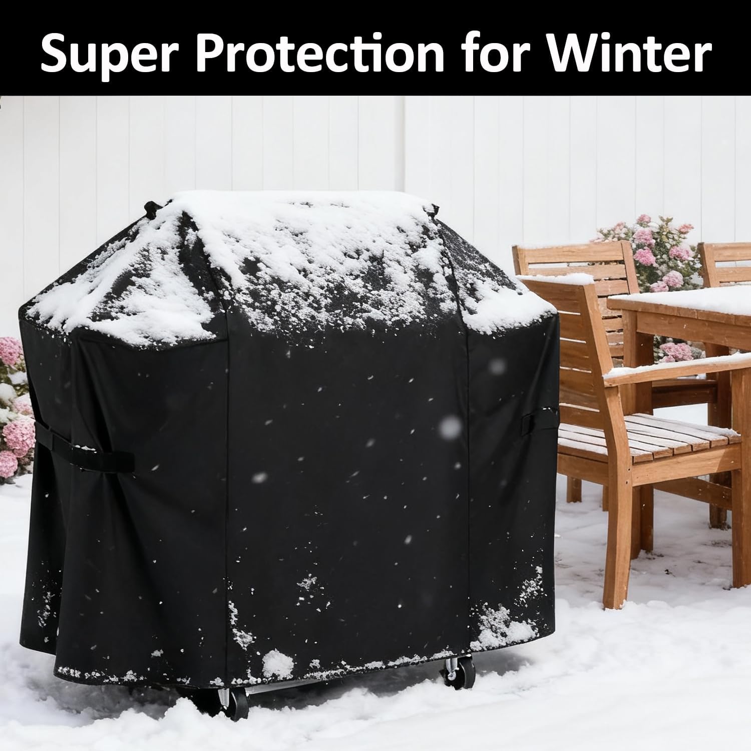 Grill Cover for Charbroil 3 Burner Gas Grill, 52 inch for Charbroil 2-3 Burner Grills - 600D Premium Outdoor Cover, Waterproof & Heavy Duty BBQ Outdoor Protector, 52" x 24" x 41"